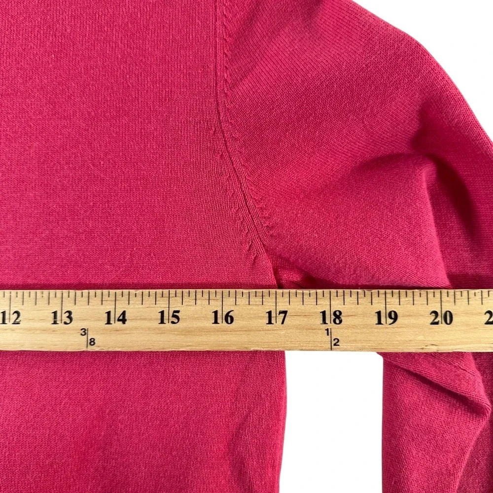 Sundance Womens Cardigan Pink Cotton Floral Embroidered Button Front‎ Size S